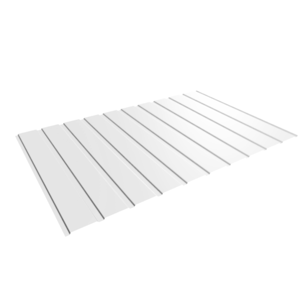 Panneau de Bardage bac acier Plano Blanc brillant - 4