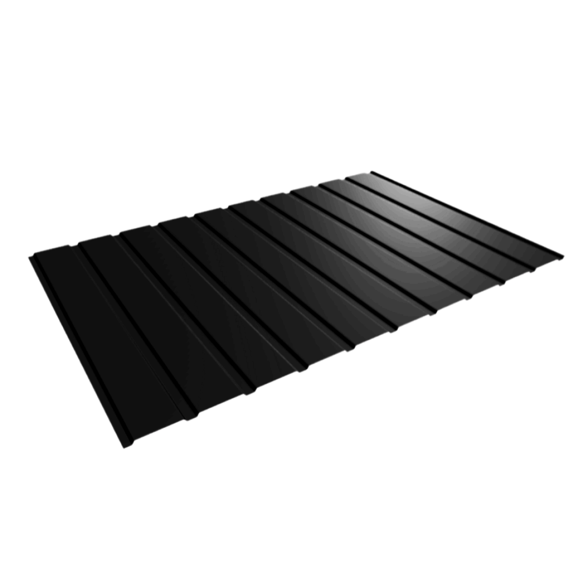 Panneau de Bardage bac acier Plano Noir mat