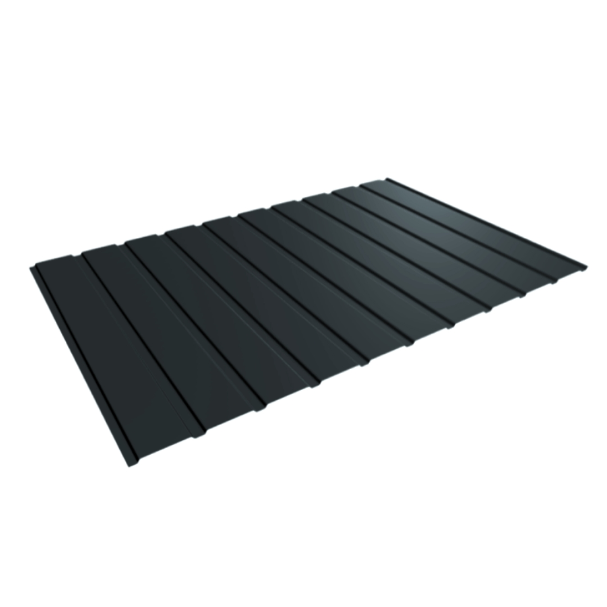 Panneau de Bardage bac acier Plano Gris Anthracite mat