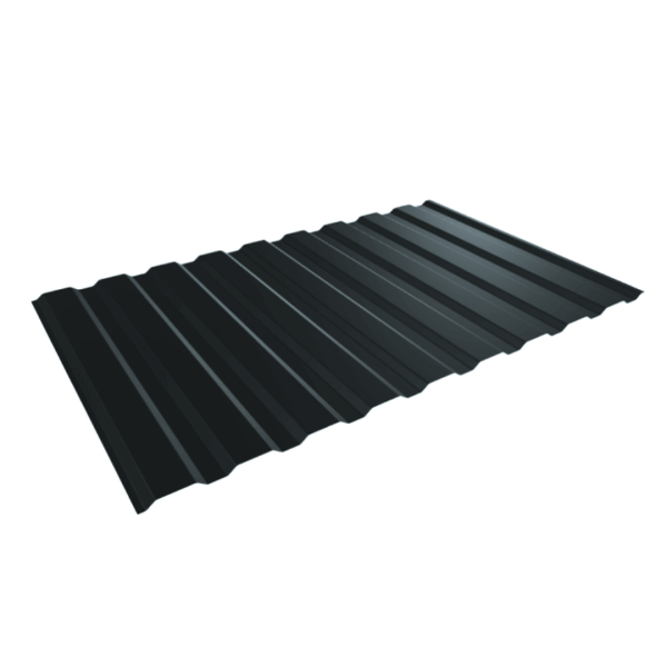 Tôle de bardage bac acier Medio Gris Anthracite mat - 4