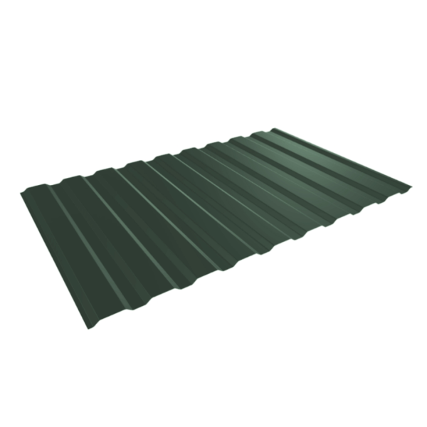 Tôle de bardage bac acier Medio Vert mat - 4