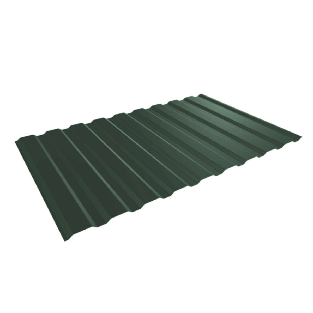 Tôle de bardage bac acier Medio Vert mat