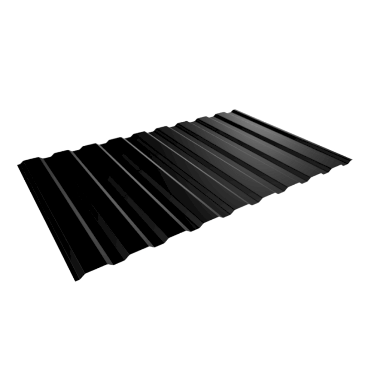 Tôle de bardage bac acier Medio Noir mat