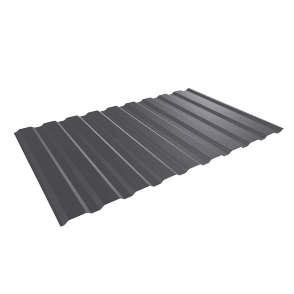 Tôle de bardage bac acier Medio Gris Graphite mat