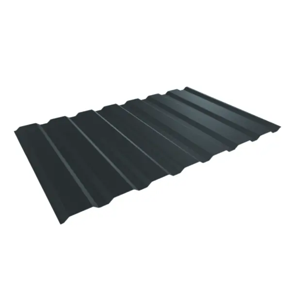 Tôle de bardage bac acier Vigo Gris Anthracite mat - 4