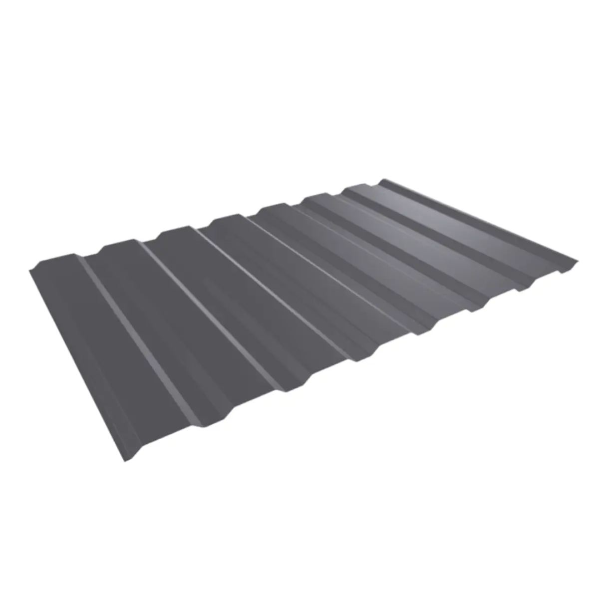Tôle de bardage bac acier Vigo Gris Graphite mat