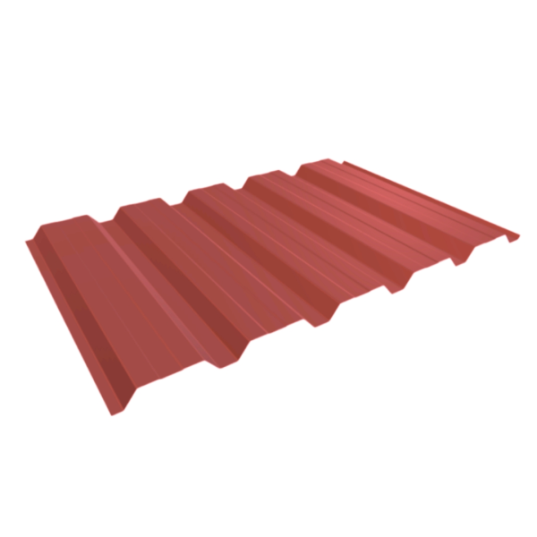 Tôle de bardage bac acier Alto Rouge mat - 4