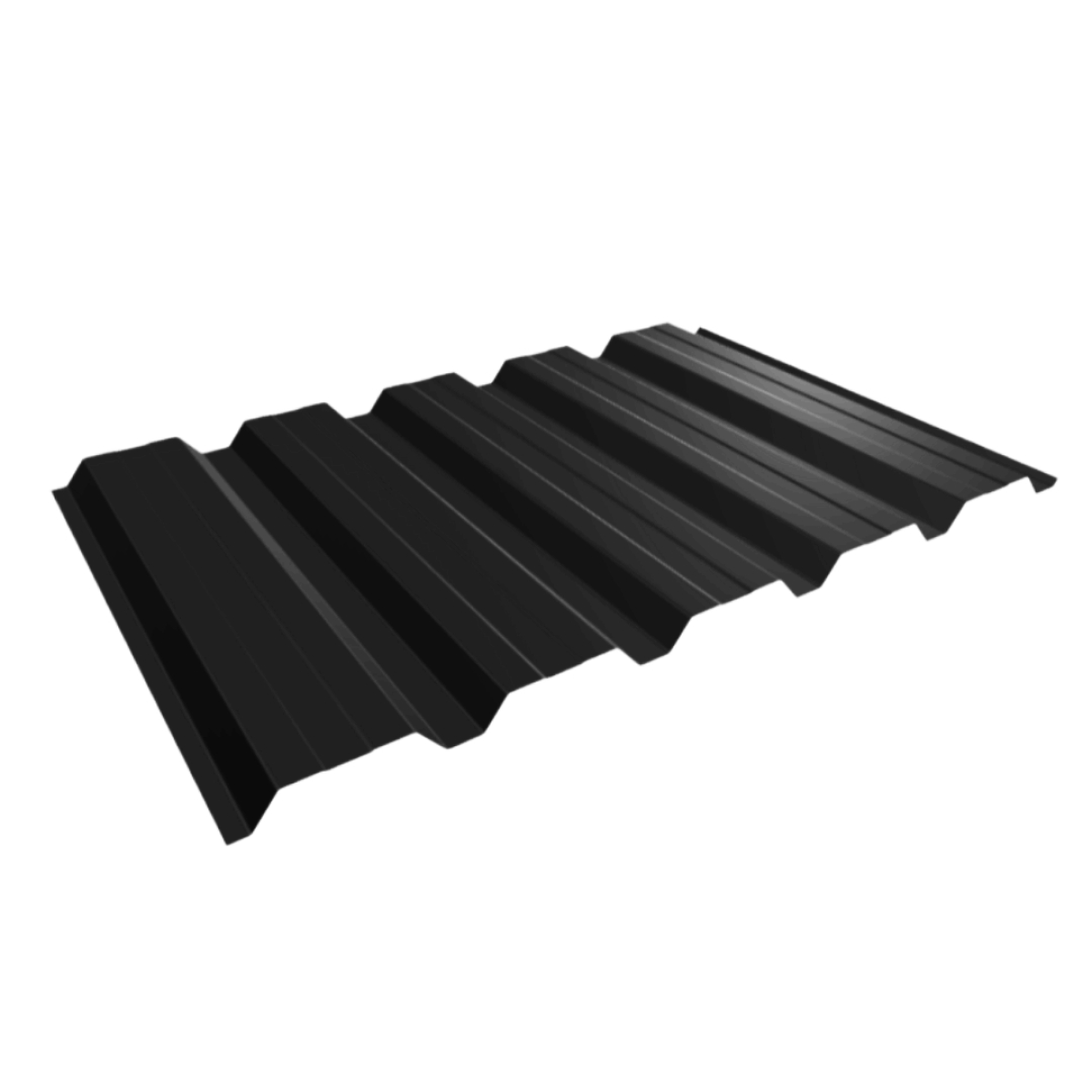 Tôle de bardage bac acier Alto Noir mat