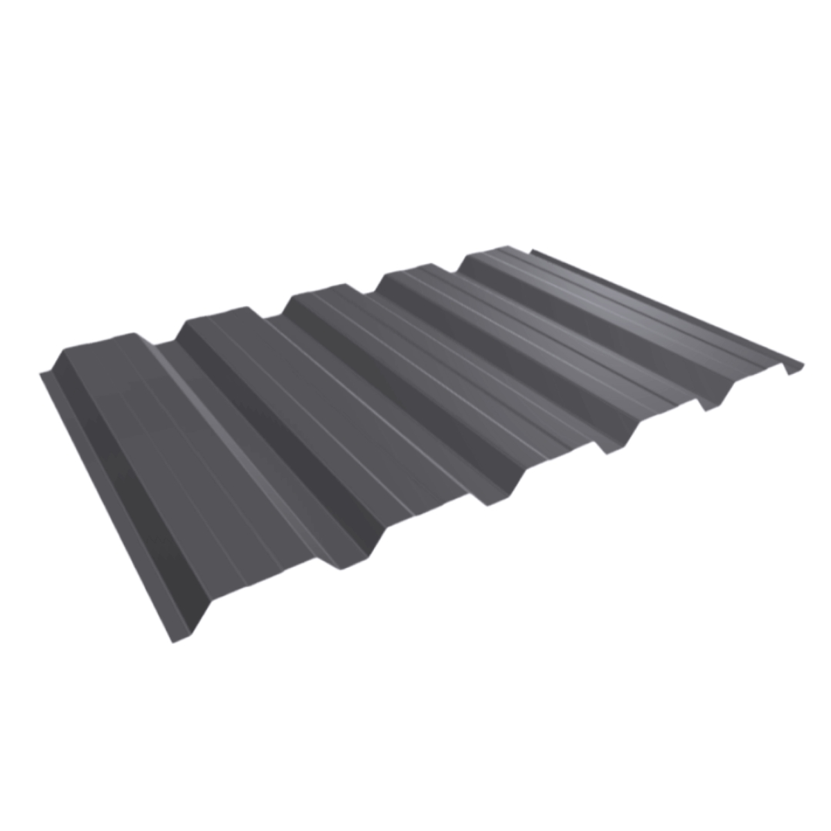 Tôle de bardage bac acier Alto Gris Graphite mat