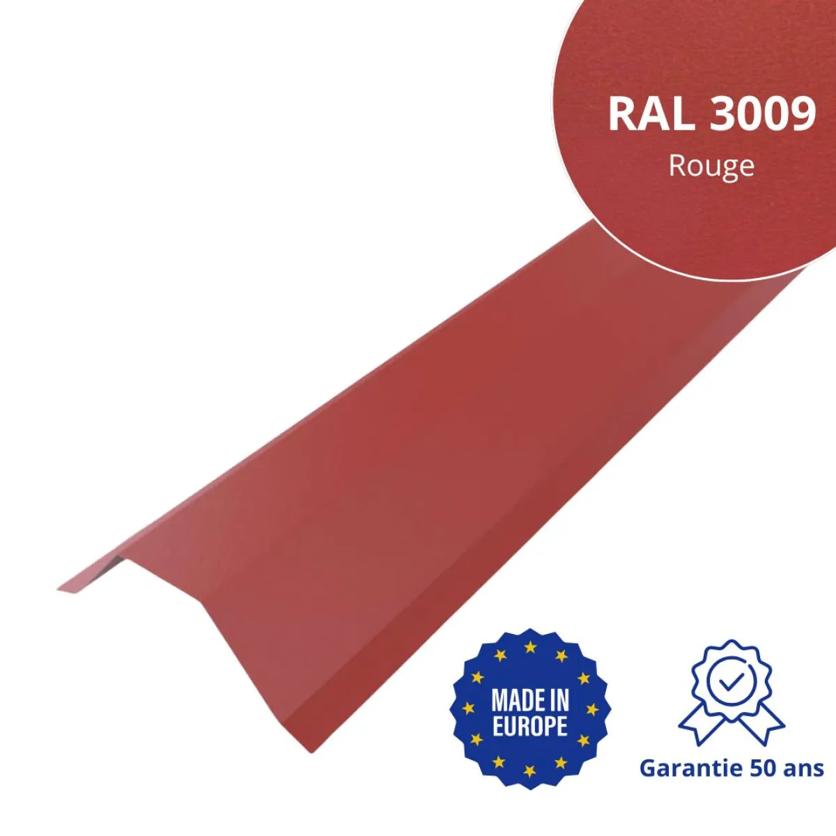 Faitière pour toiture Savanna Rouge mat