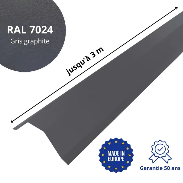 Faitière pour toiture Savanna Gris Graphite mat - 2