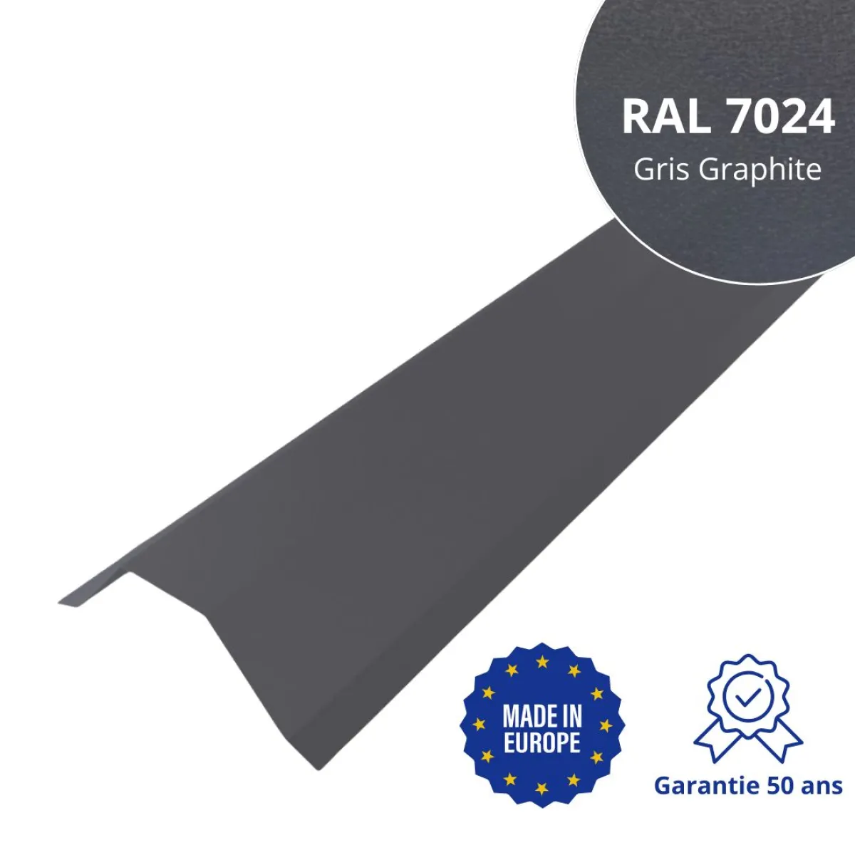 Faitière pour toiture Savanna Gris Graphite mat