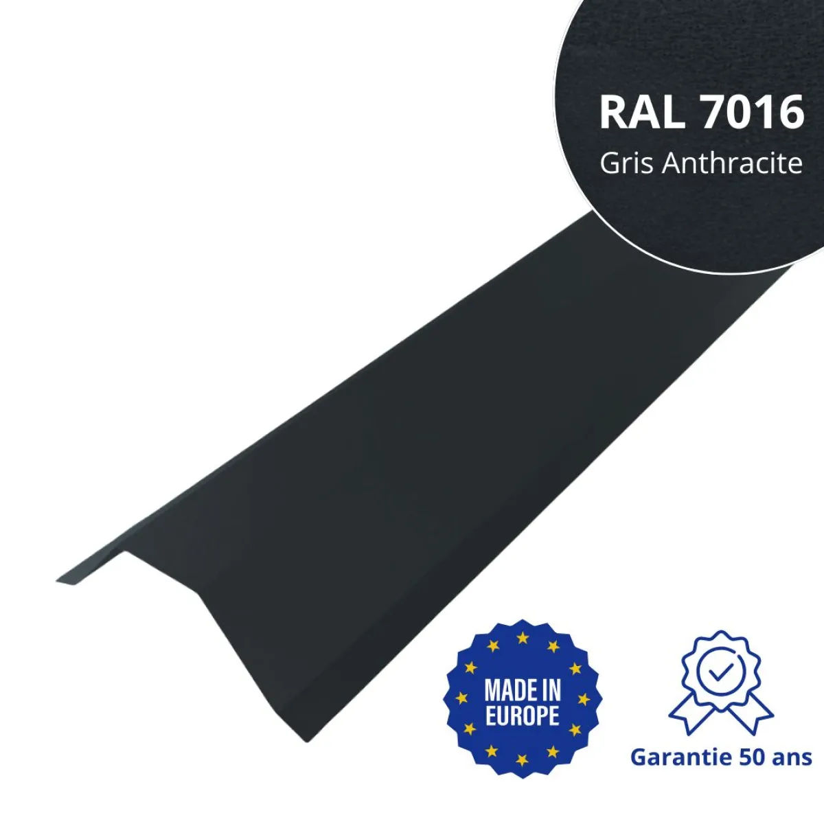 Faitière pour toiture Savanna Gris Anthracite mat
