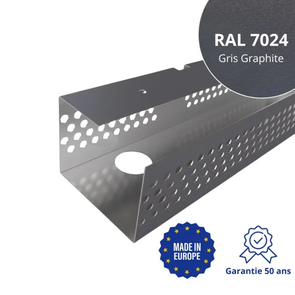 Profil de ventilation pour faîtage de toiture Savanna Gris Graphite mat - 1