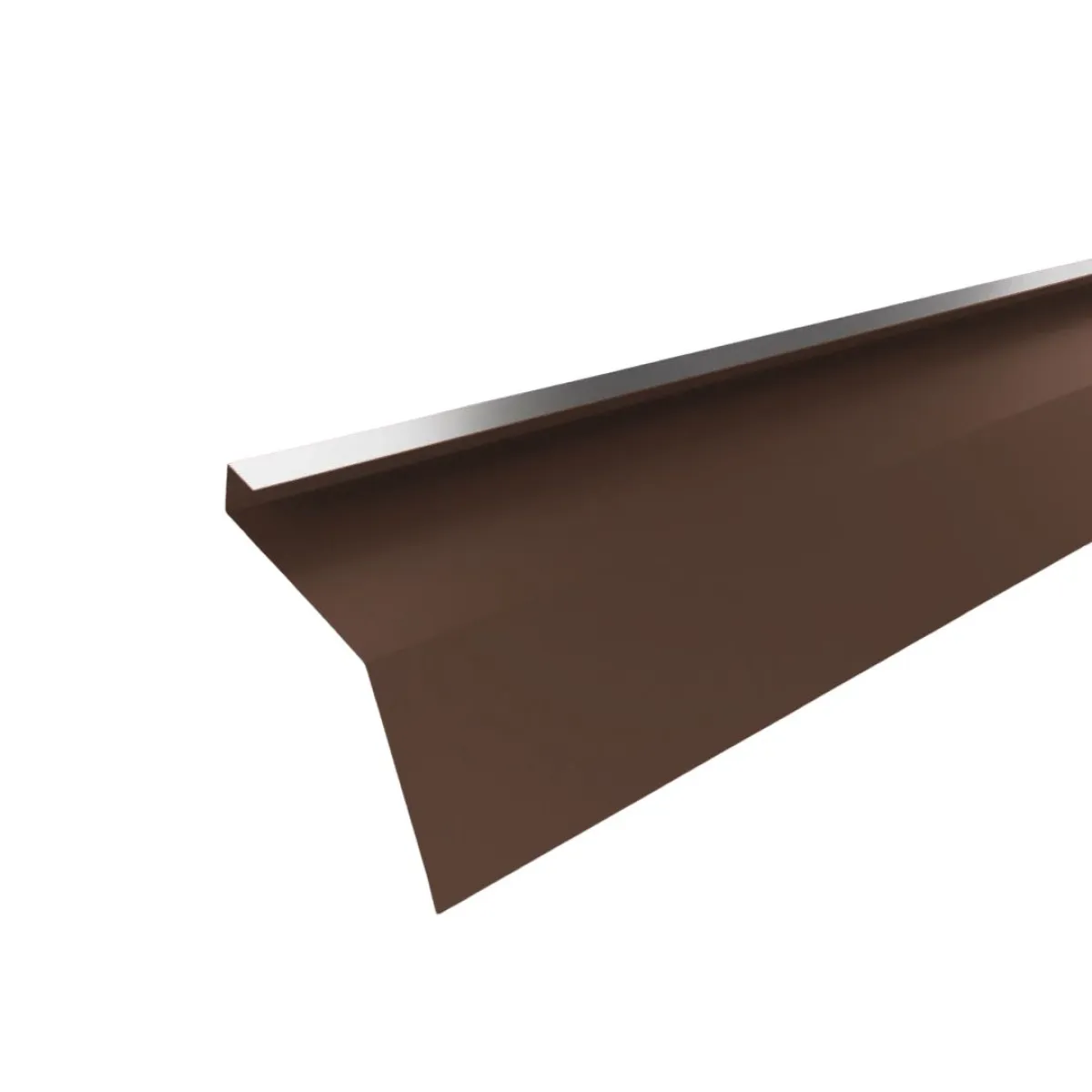 Tôle de gouttière avec surplomb pour toiture Savanna Brun Gris mat
