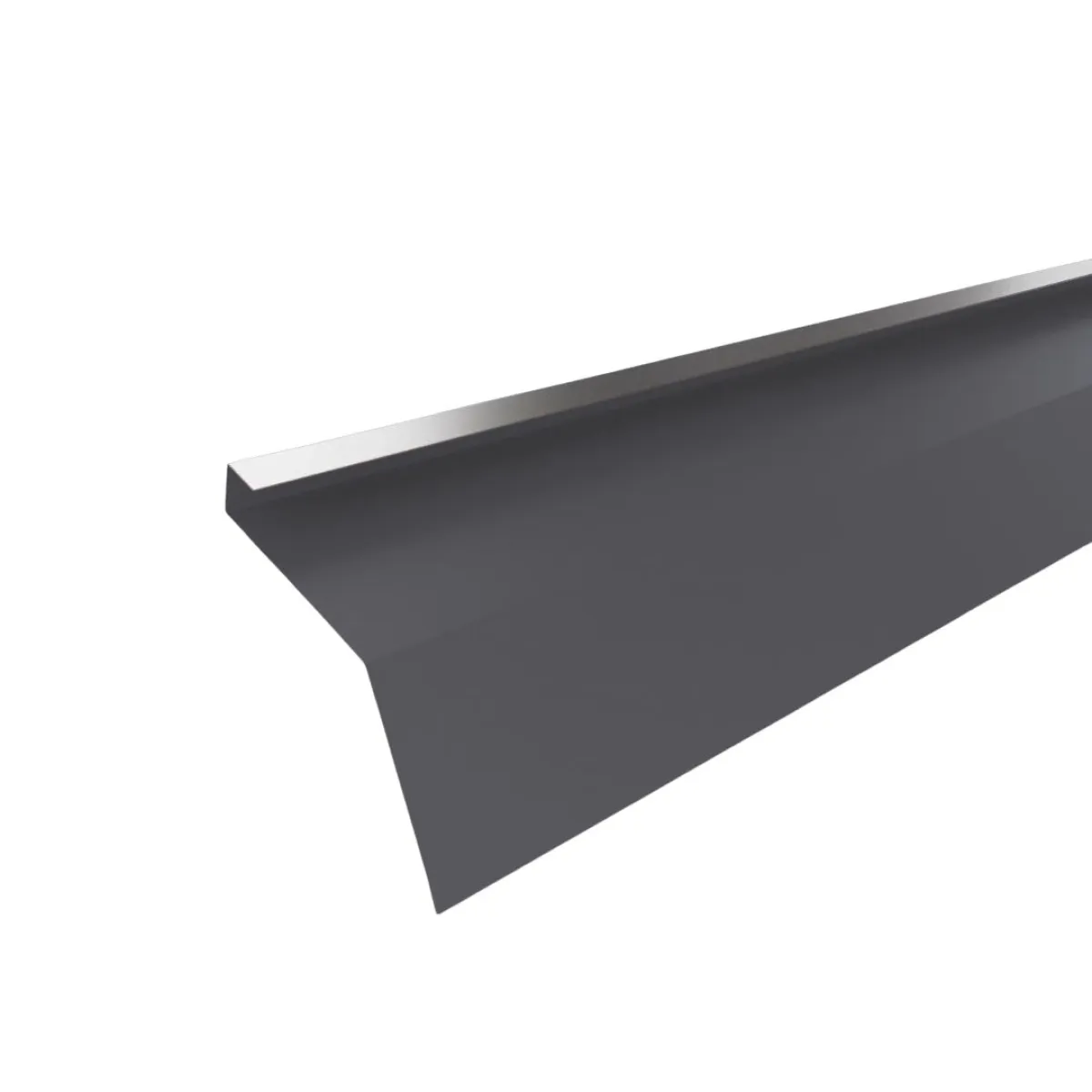 Tôle de gouttière avec surplomb pour toiture Savanna Gris Graphite mat