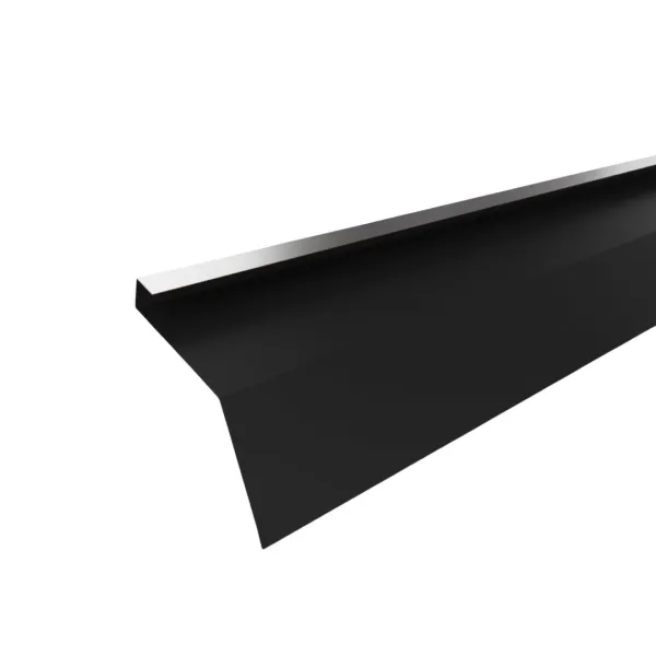 Tôle de gouttière avec surplomb pour toiture Savanna Noir mat - 4