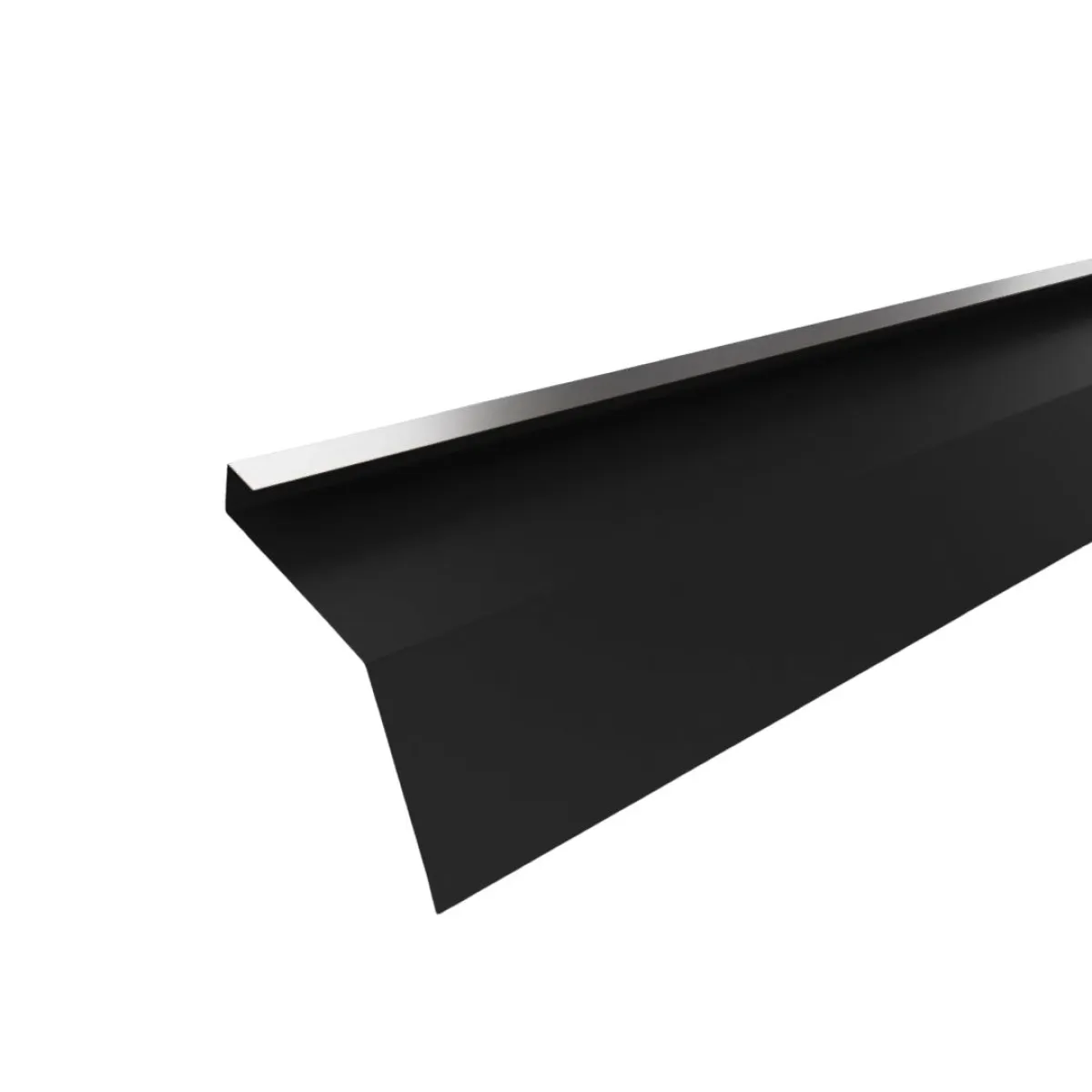 Tôle de gouttière avec surplomb pour toiture Savanna Noir mat