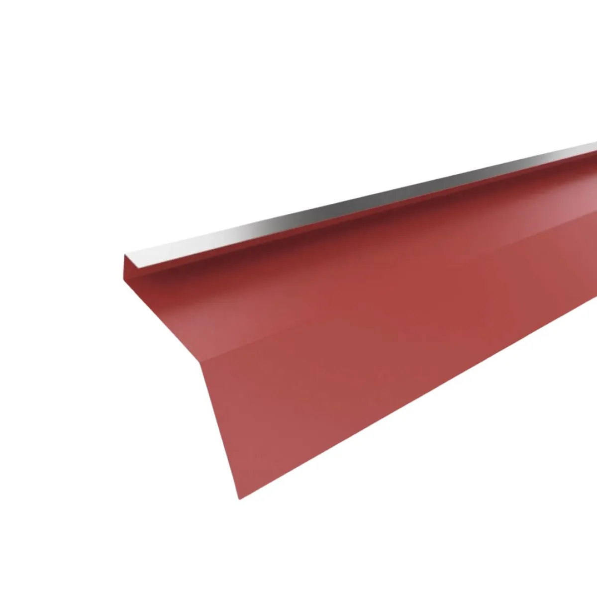 Tôle de gouttière avec surplomb pour toiture Savanna Rouge mat