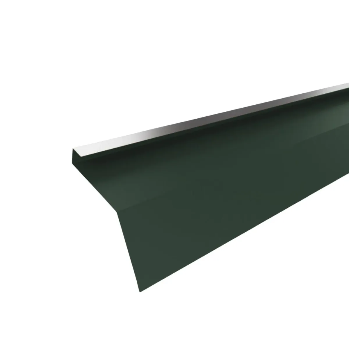Tôle de gouttière avec surplomb pour toiture Savanna Vert mat