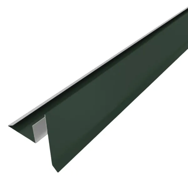 Tôle de rive avec rainure pour toiture Savanna Vert mat - 4