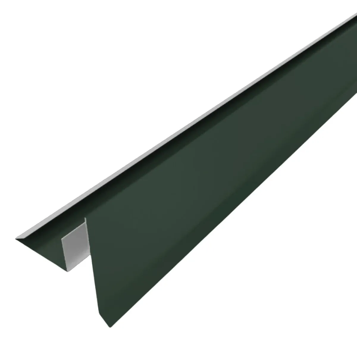 Tôle de rive avec rainure pour toiture Savanna Vert mat