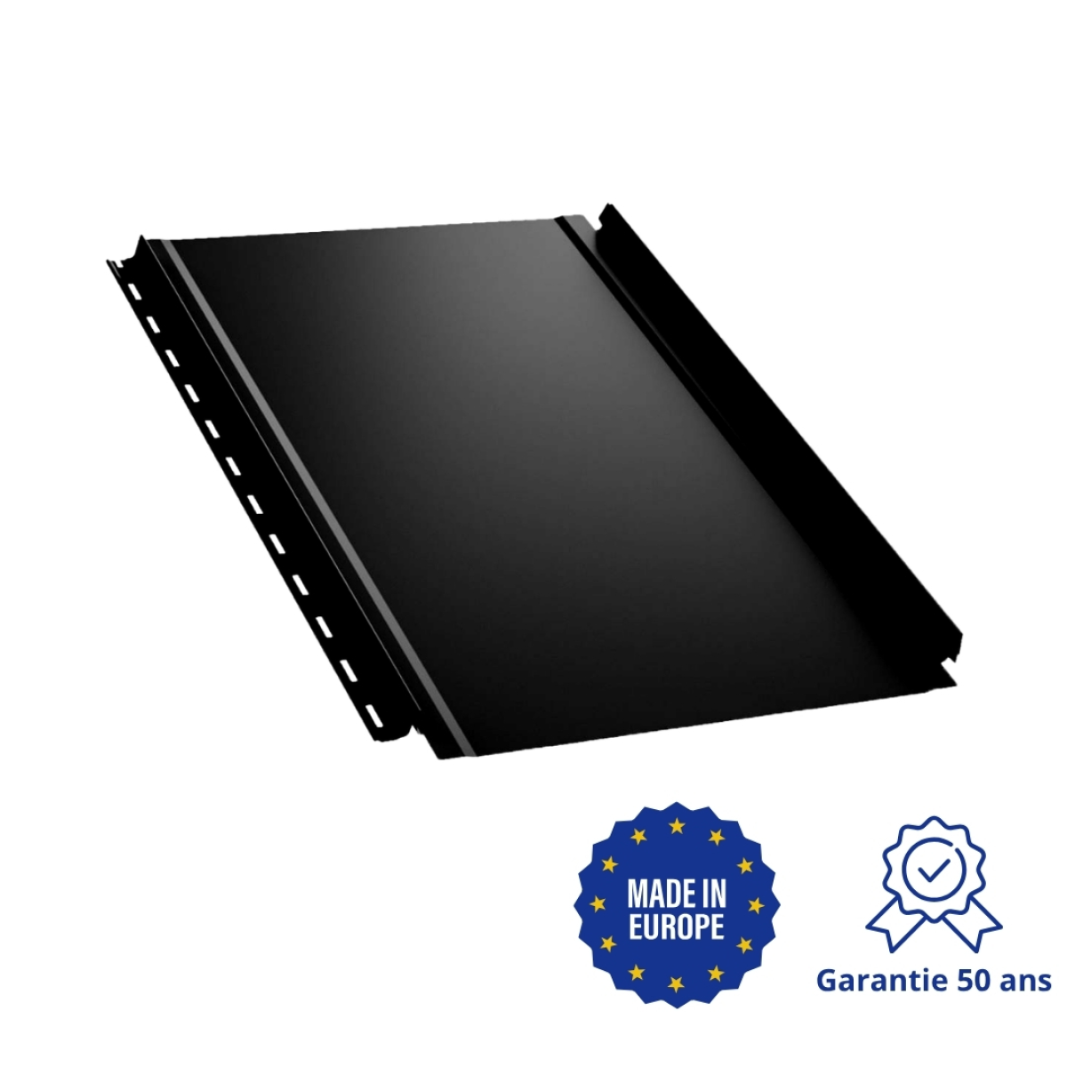Joint debout Snap Lock Noir mat