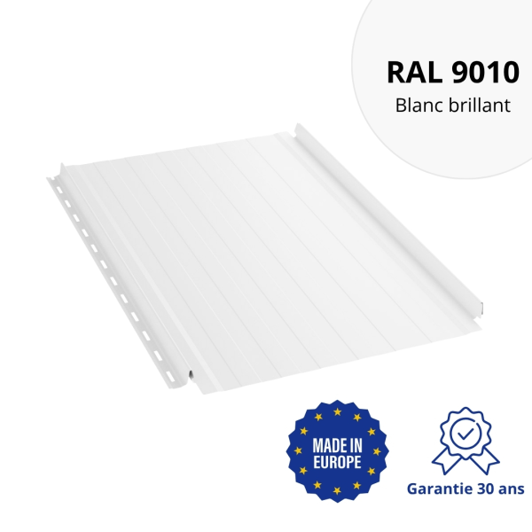 Joint debout Snap Lock ondulé Blanc brillant - 1