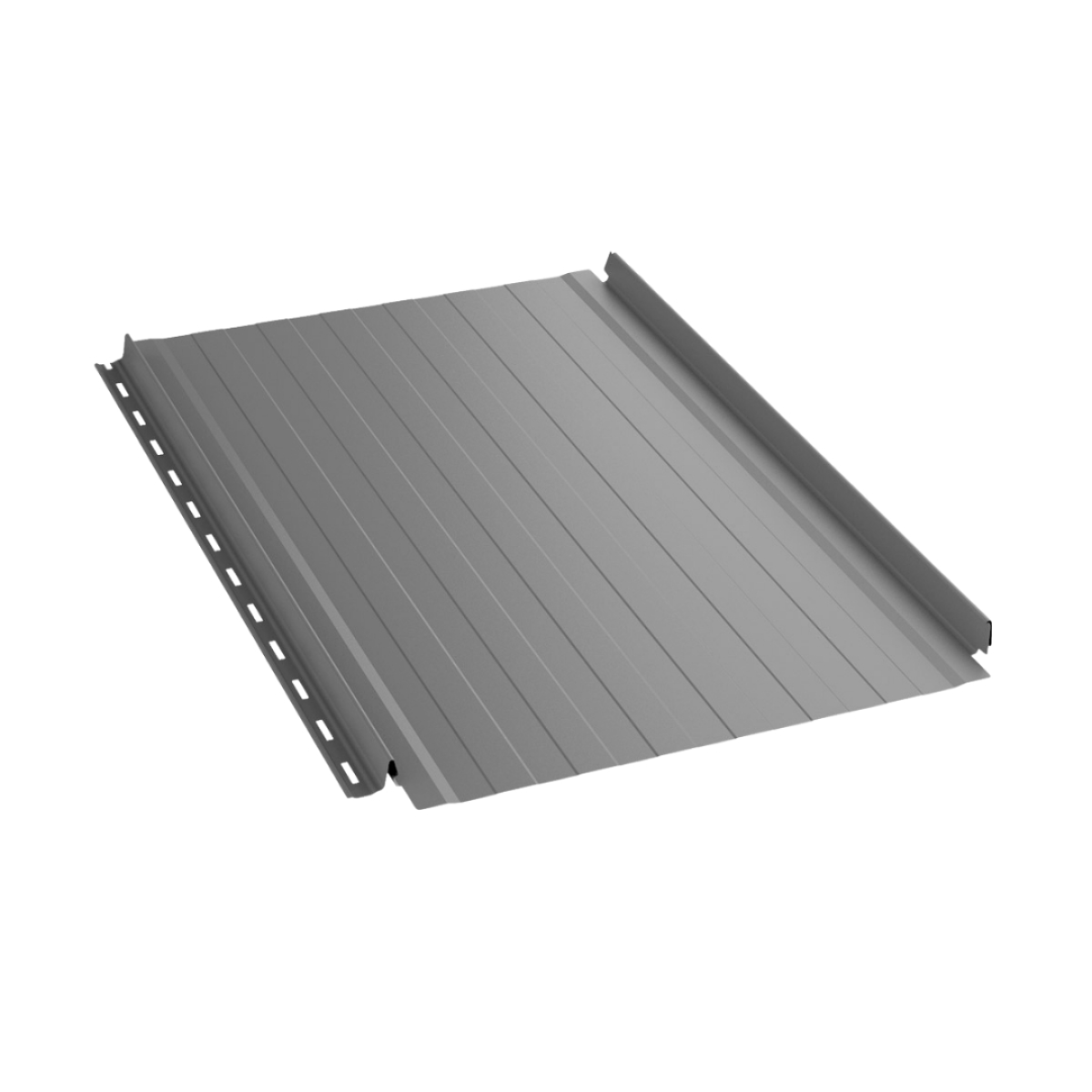 Joint debout Snap Lock ondulé Gris Clair brillant