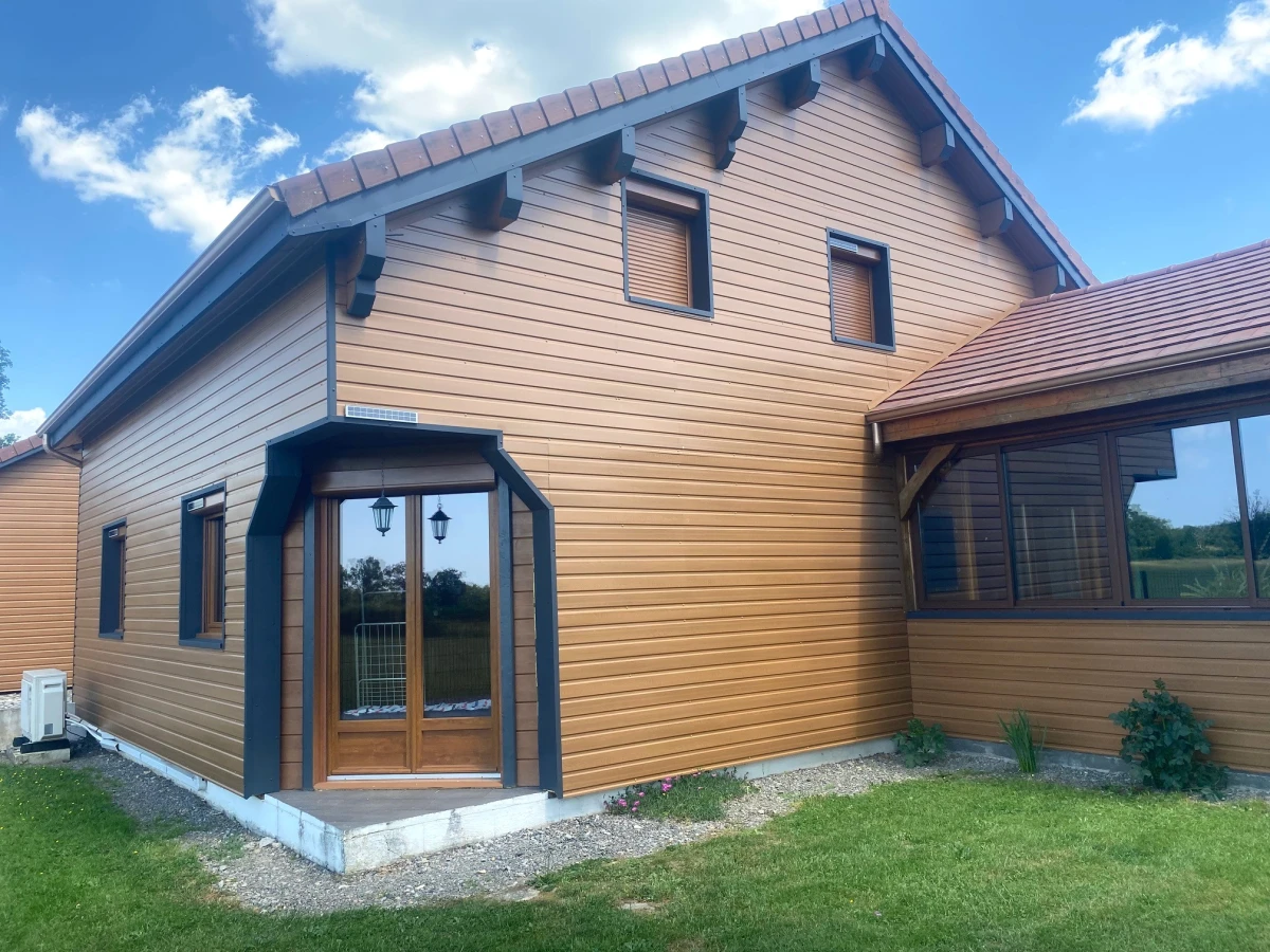 Tôle de Bardage Vario Chêne Clair 3D