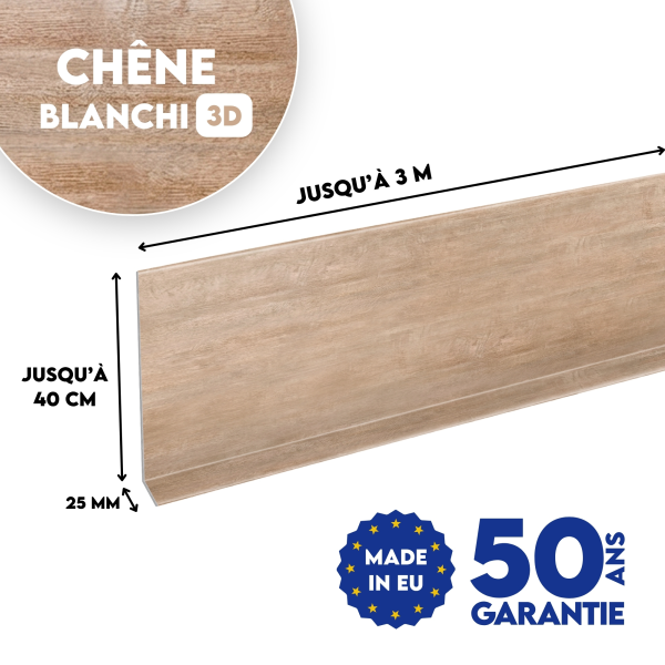 Habillage de rive Chêne Blanchi 3D - 2