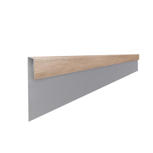 Profil d'angle J-Type finition Chêne Blanchi 3D - 4