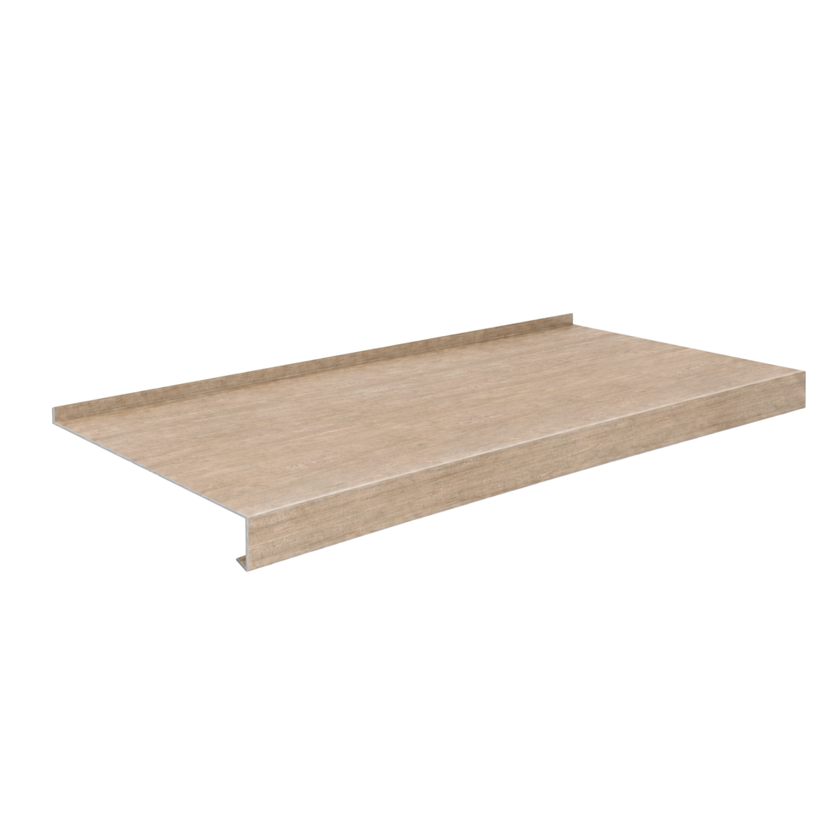 Appui de fenêtre avec rebord Chêne Blanchi 3D