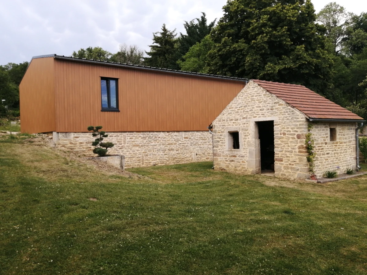 Tôle de Bardage Vario Chêne Clair 3D