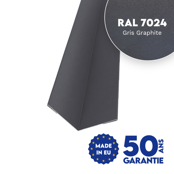 Profil d'angle intérieur Gris Graphite mat - 1