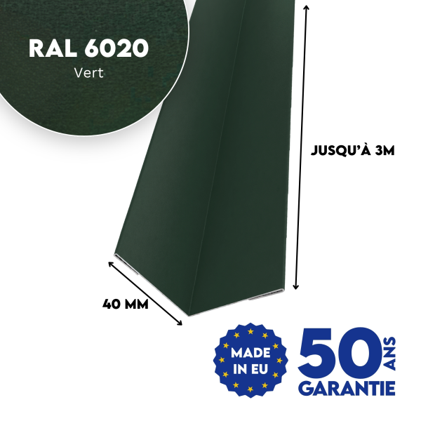 Profil d'angle intérieur Vert mat - 2