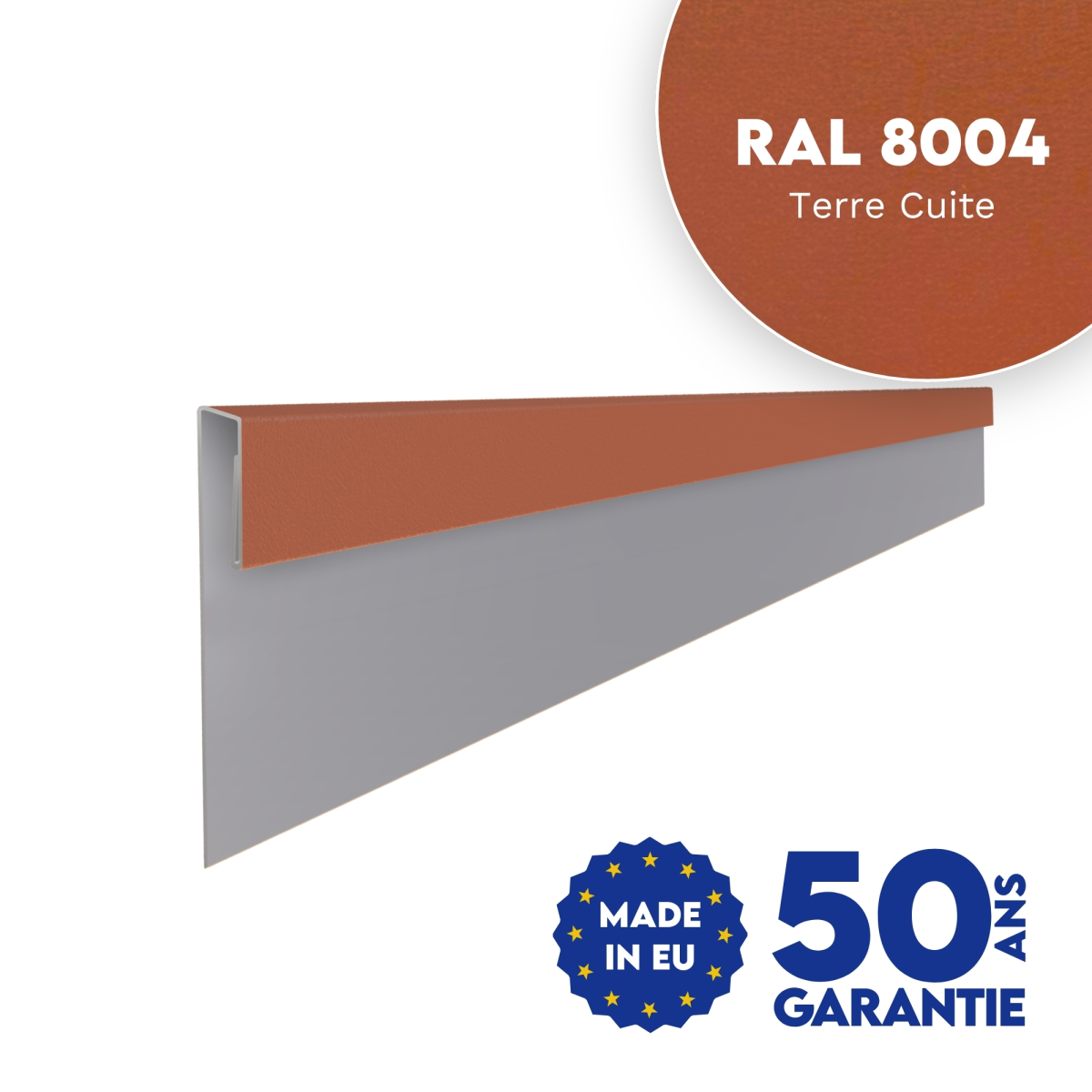 Profil d'angle J-Type Terre cuite mat
