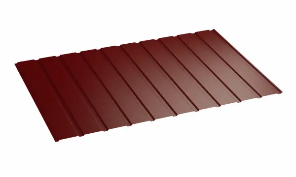 Panneau de Bardage Plano Rouge Oxyde Mat - 1