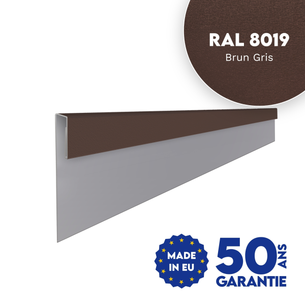 Profil d'angle J-Type Brun Gris mat - 1