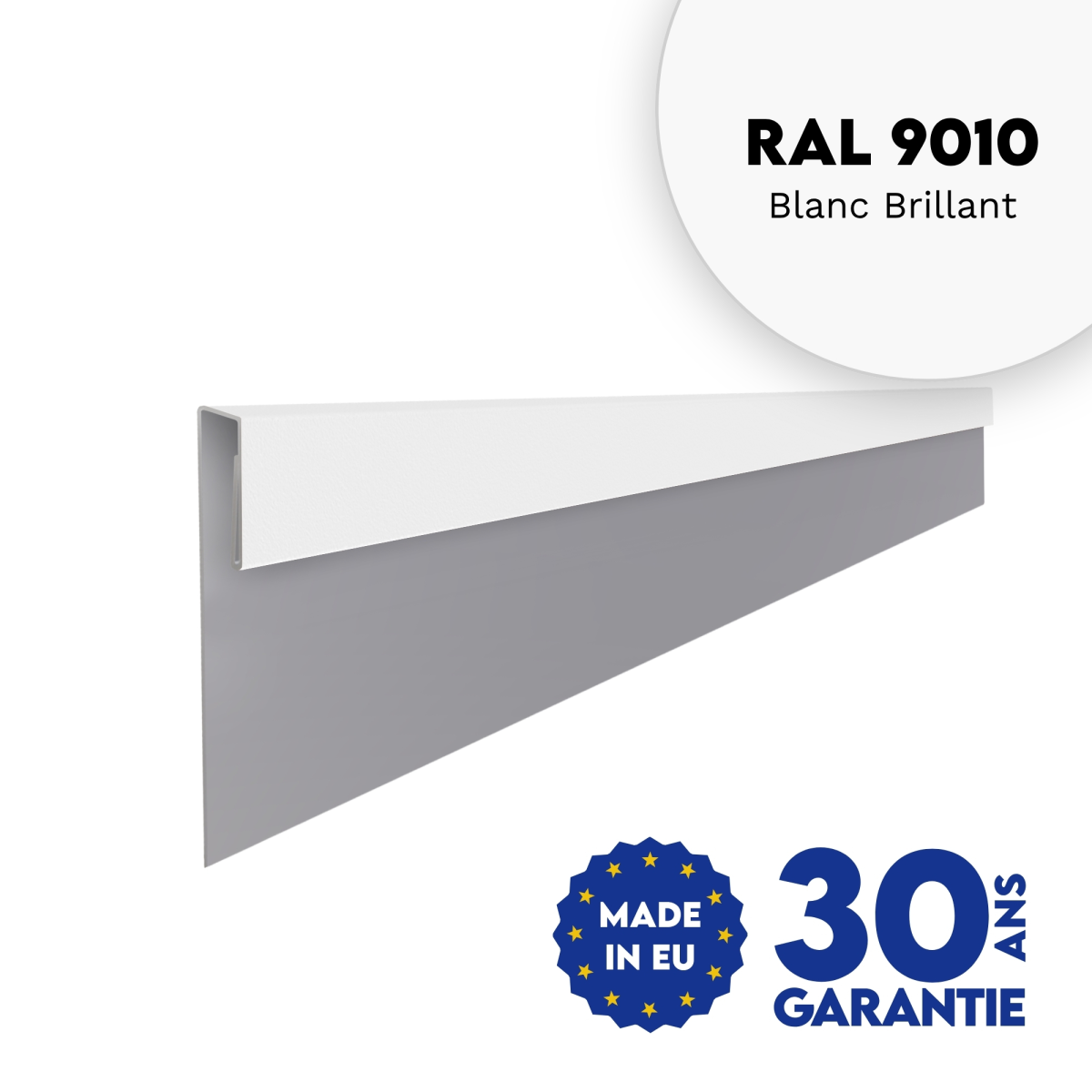 Profil d'angle J-Type Blanc brillant