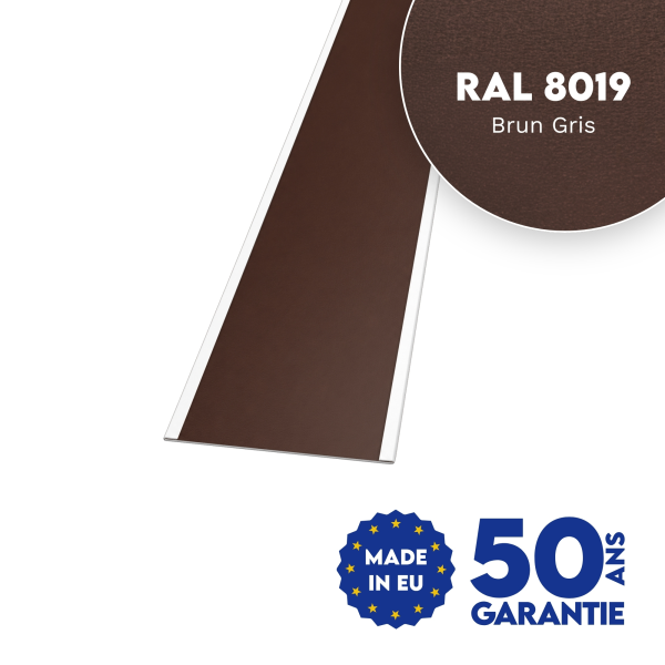 Jonction de tôle plane Brun Gris mat - 1
