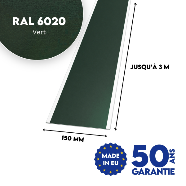 Jonction de tôle plane Vert mat - 2