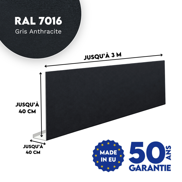 Habillage de bandeau Gris Anthracite mat - 2