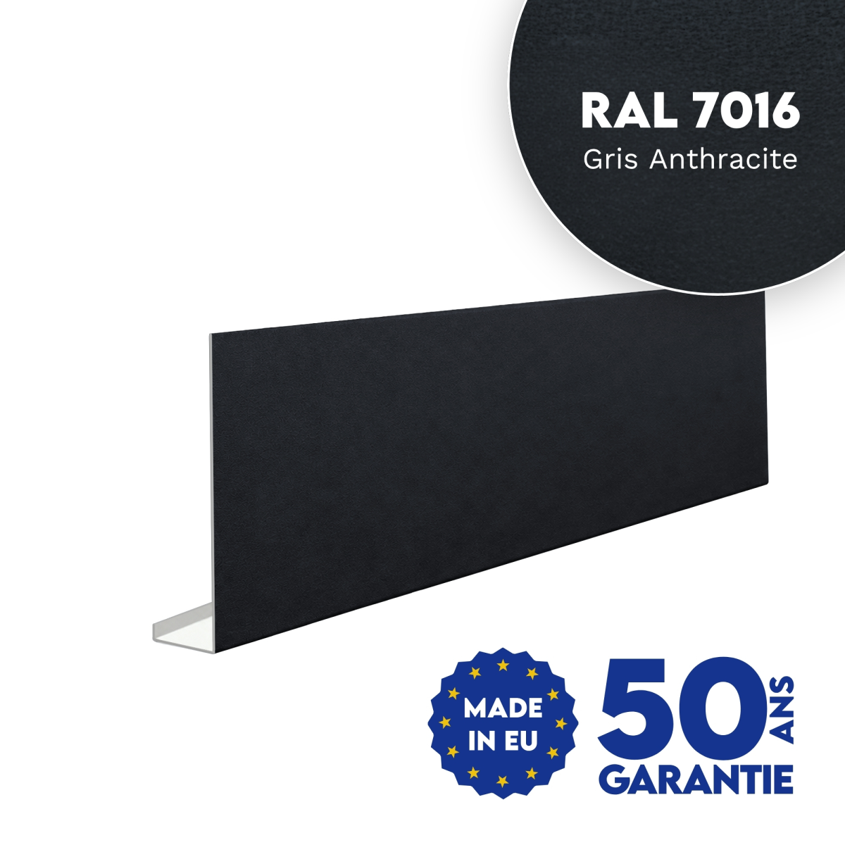 Habillage de bandeau Gris Anthracite mat