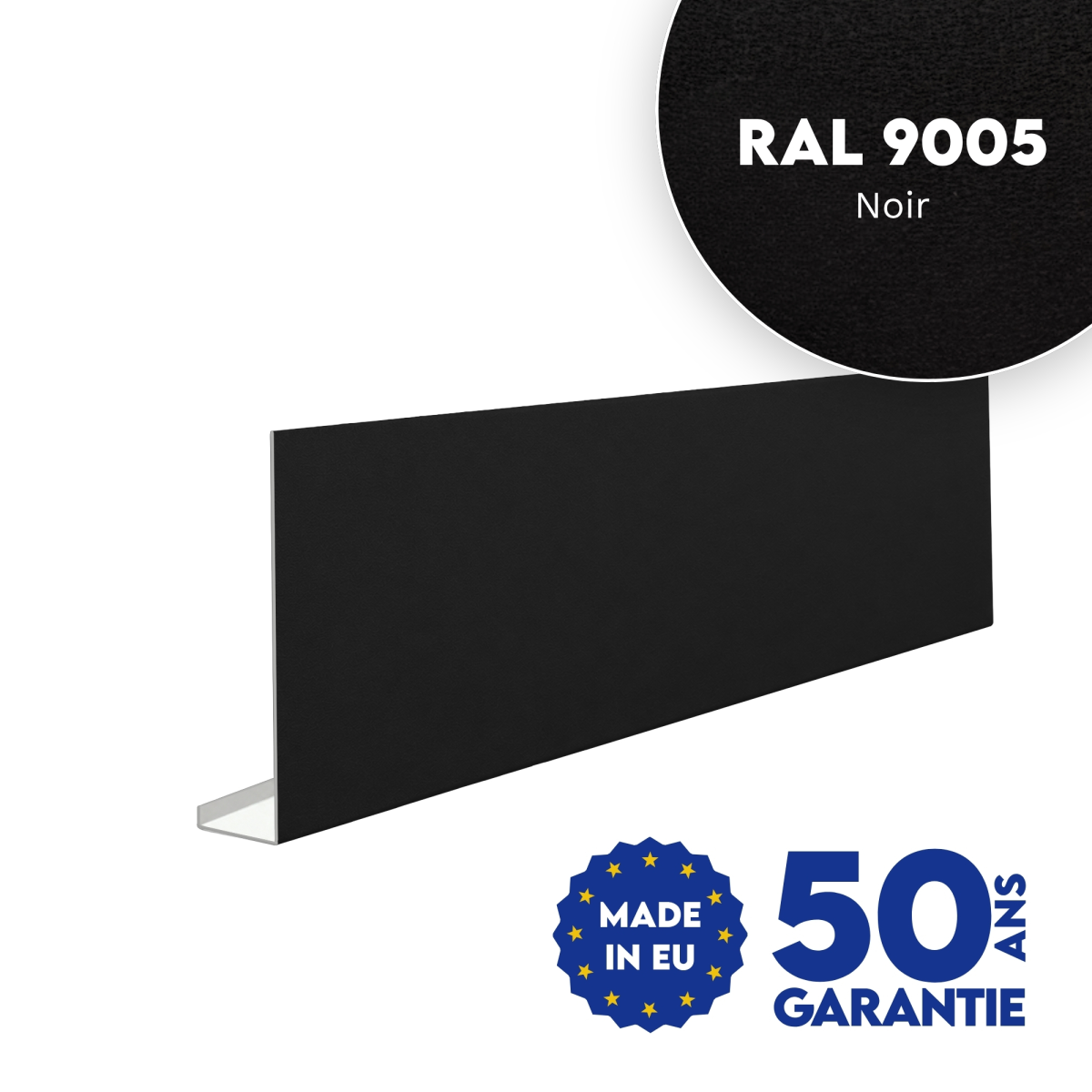 Habillage de bandeau Noir mat