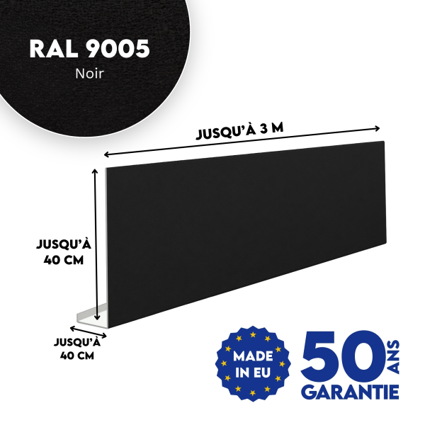 Habillage de bandeau Noir mat - 2