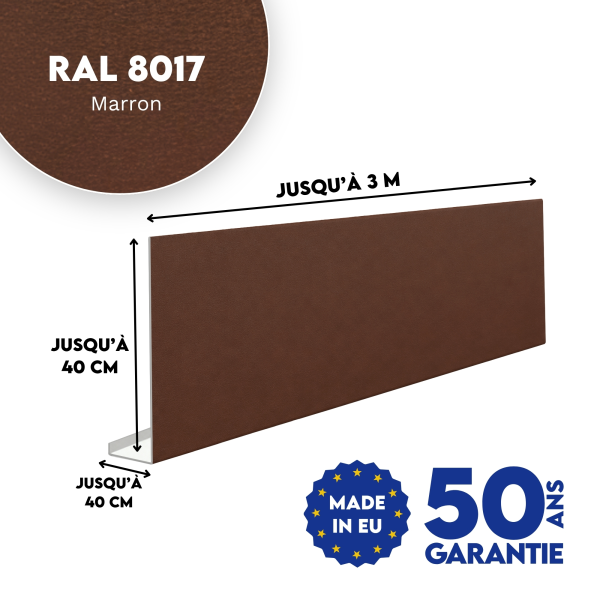 Habillage de bandeau Marron mat - 2