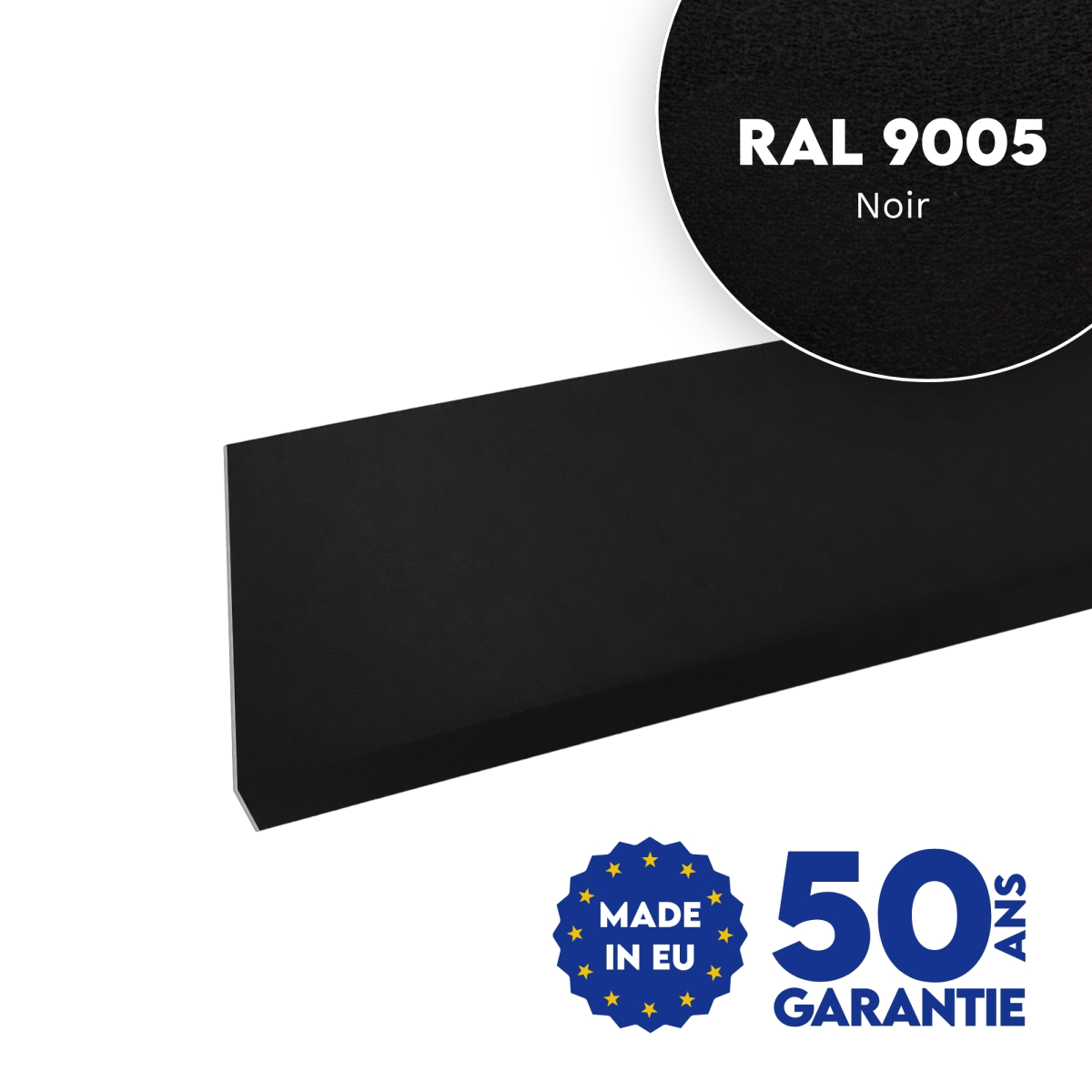Habillage de rive Noir mat