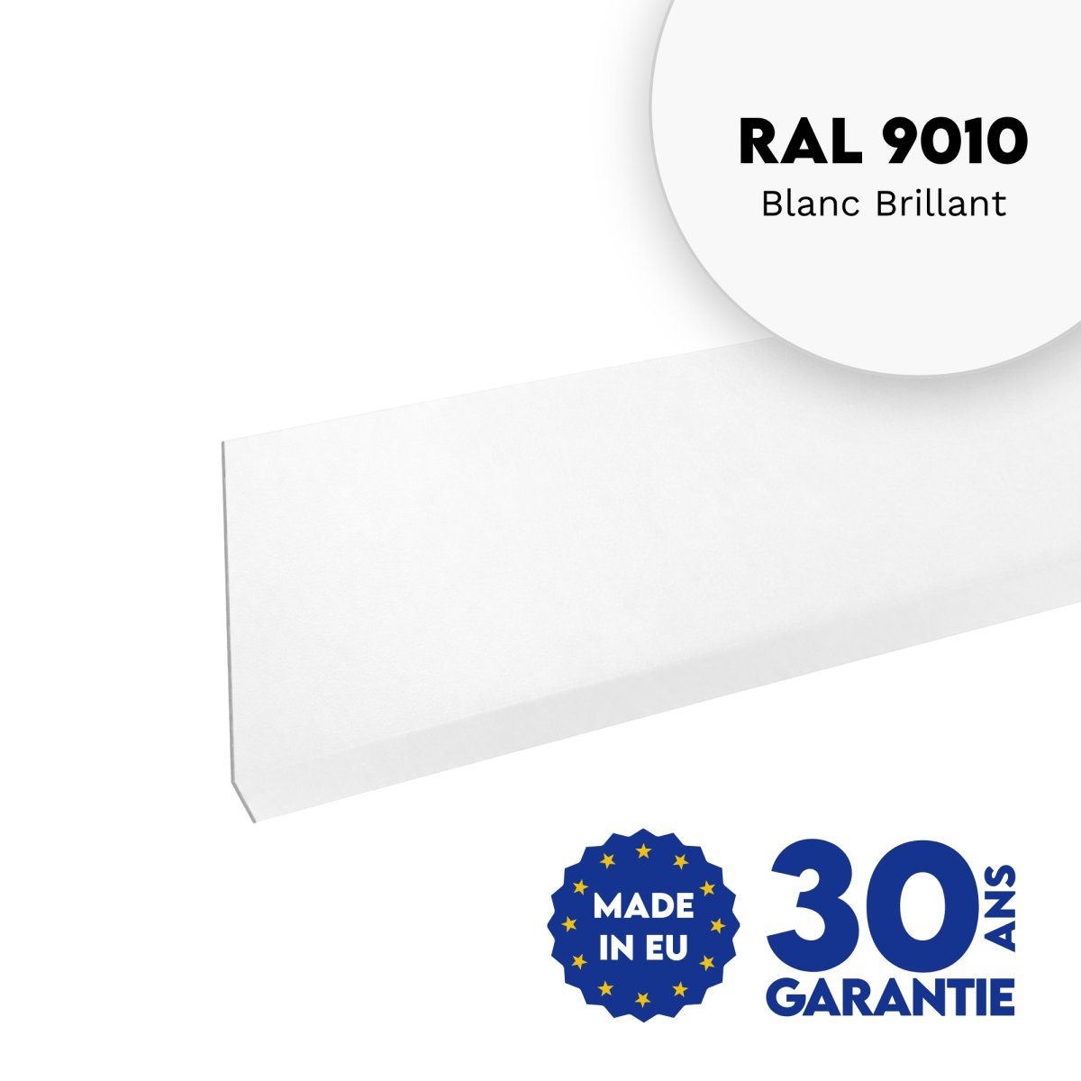 Habillage de rive Blanc brillant