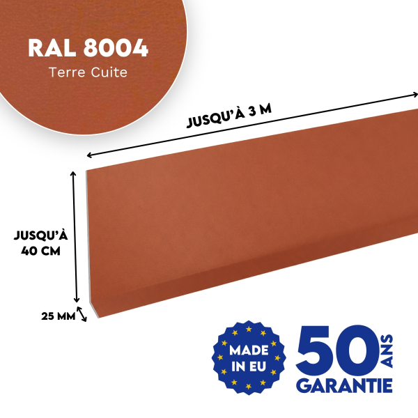 Habillage de rive Terre Cuite mat - 2